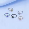 Multi-Color Stainless Steel Flower Nose Ring Stud - Niche Design, Round Head, Versatile Style