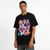 KPOP Girl Group Print T-shirt, Unisex Casual Loose Top for K-pop Fans, Trendy Korean Style Tee Pure Cotton T-shirt