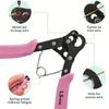 1 Pack Pink Metal Wire Looping Pliers -1.5mm/2.25mm/3mm, DIY Jewelry Making, Earring Studs, Copper Wire Bending Tool