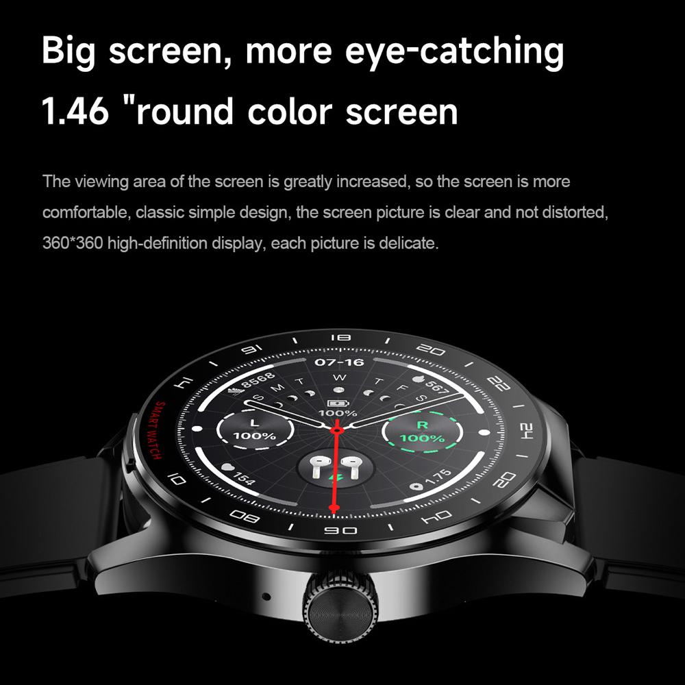 New 2 In1 Earphones Smart Watch Blue Tooth Call Watches Outdoor Sport Heart Rate Health Monitor Smartwatch Music Voice Assistant
