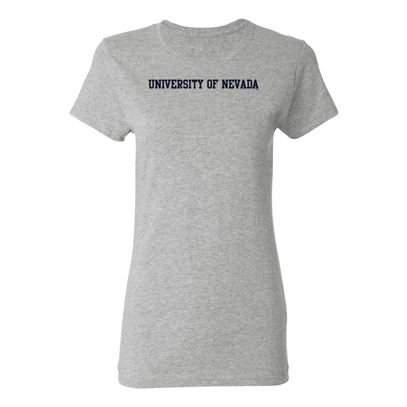 University of Nevada Wolf Pack Basic Block Women s T-Shirt - Sport Grey L
