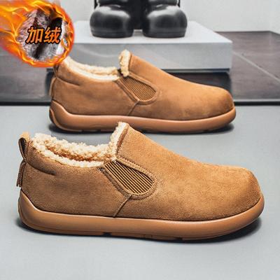 Shoes Winter New Outdoor Light and Comfortable Foot-fitting Lazy Shoes Fleece Thickened Soft-soled Casual Shoes