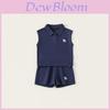 Childrens Summer Cotton Sports Set With Embroidered Polo Shirt And Short Pants For Boys And Girls