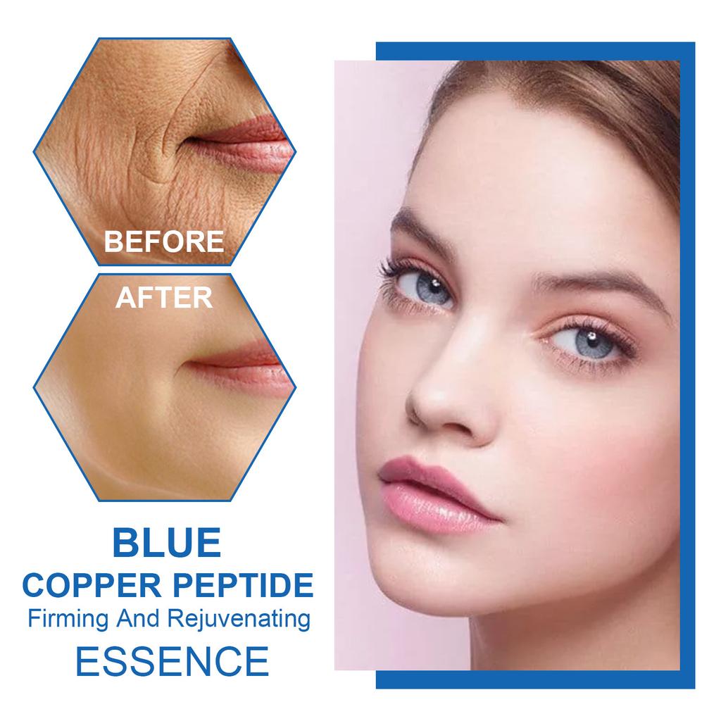 Copper Peptide Firming Serum, Hydrating Moisturizing Anti-Wrinkle, Brightening Skin Tone, Tightening & Smoothing Facial Serum