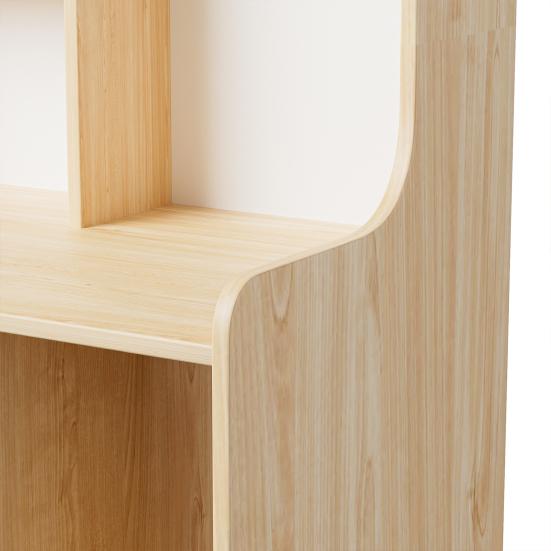 Bedside Table, Bedroom Nightstand, End Table with 2 Drawers and Opening Storage Shelves, Couch Table Wooden Bedside Table for Living Room