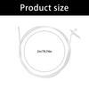 24TE 2Pcs Extended Sprayer Foam Tube Extension Flexible Sealant Dispenser Tool for Home Decoration Construction Extension