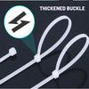 100Pcs Nylon Cable Ties Self-locking Cord Ties Straps Adjustable Cables Fastening Loop Home Office Wire Zip Ties