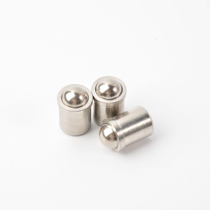 SUS304 Spring-Loaded Ball Bearing Plunger with Press-Type Steel Ball