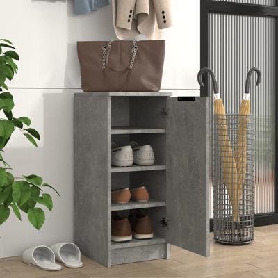 Shoe Rack Concrete Grey 30 X 35 X 70 Cm Particleboard