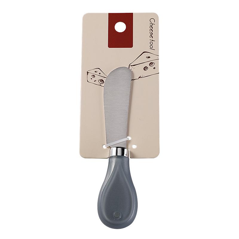 Käsemesser & Gabel Set aus Edelstahl mit Marmeladen-Butterspachtel - 3-teiliges Set