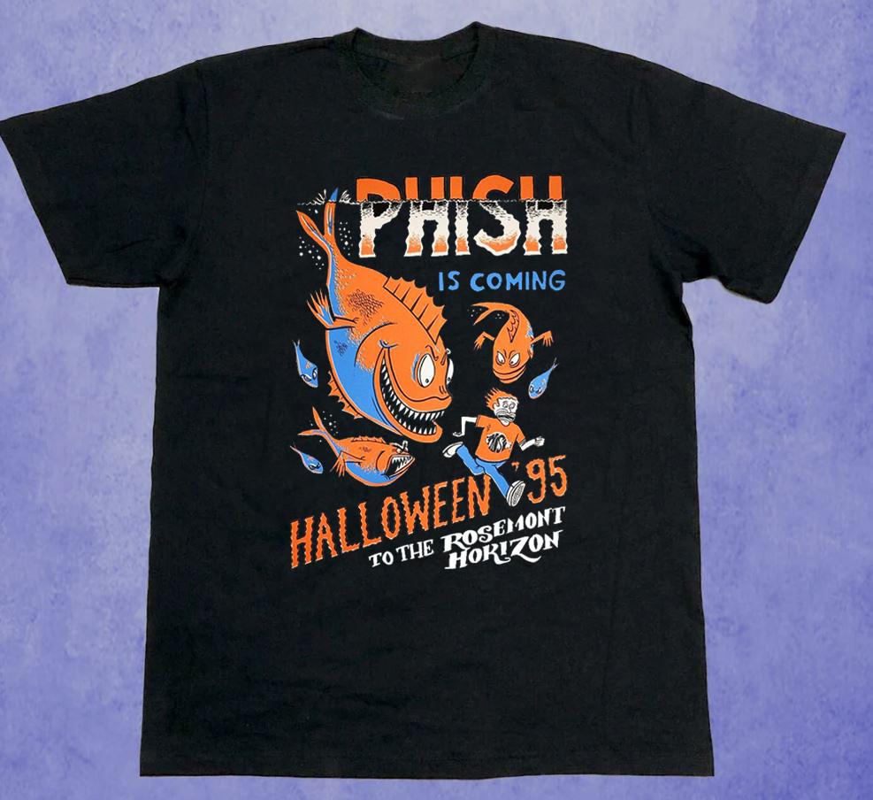 Phish Is Coming Halloween Short Sleeve Tee Unisex Cotton Shirt MK180 Unisex T-Shirt M