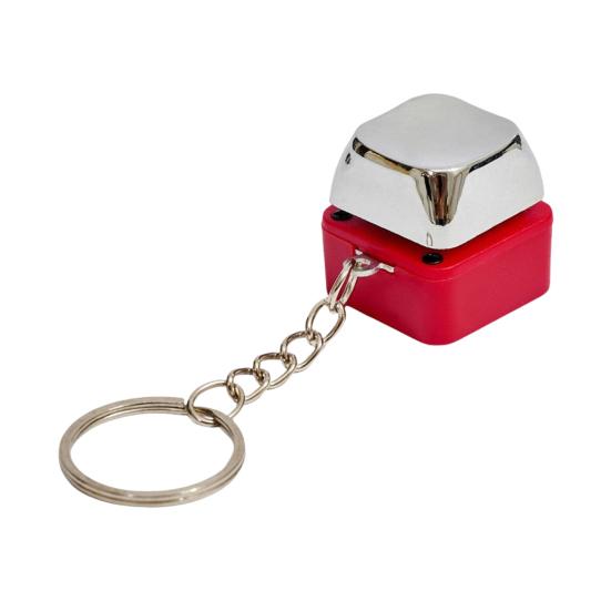 Shock Keychain Push to Shock Harmless Electric Shock Button Prank Toy Portable Funny Gag Gift