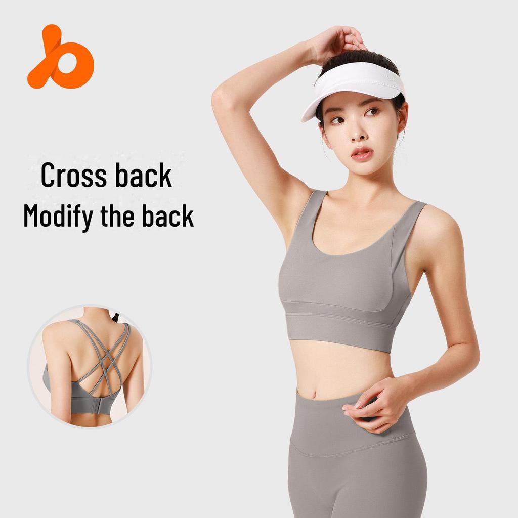 Juyitang Women's Adjustable Cross-Breasted Shockproof Sports Bra