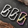 Multitool Titaniums Keychain with Bottle Opener Quickly Release Key Carabiner Clip Portable Key Holder Outdoor Tool