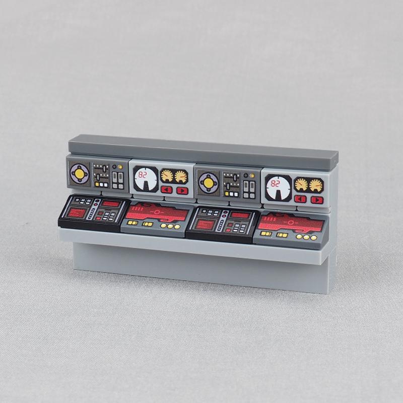 Accesorii Imprimate Oras Blocuri de Constructie Controller Calculator Monitor Tastatura Tablou de Bord Telefon Mobil Radio Mini Caramizi Jucarii pentru Copii