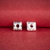 S925 Sterling Silver Dragonfly Eye Square Spacer Beads for DIY Bracelets and Necklaces.