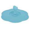 Silicone Lid Dustproof Heat Resistant Hot and Cold Beverage Cup Lid for Kitchen HomeBlue