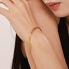 Mili ultra-fine coil bracelet - niche fashion bangle, stainless steel pvd gold plated jewelry