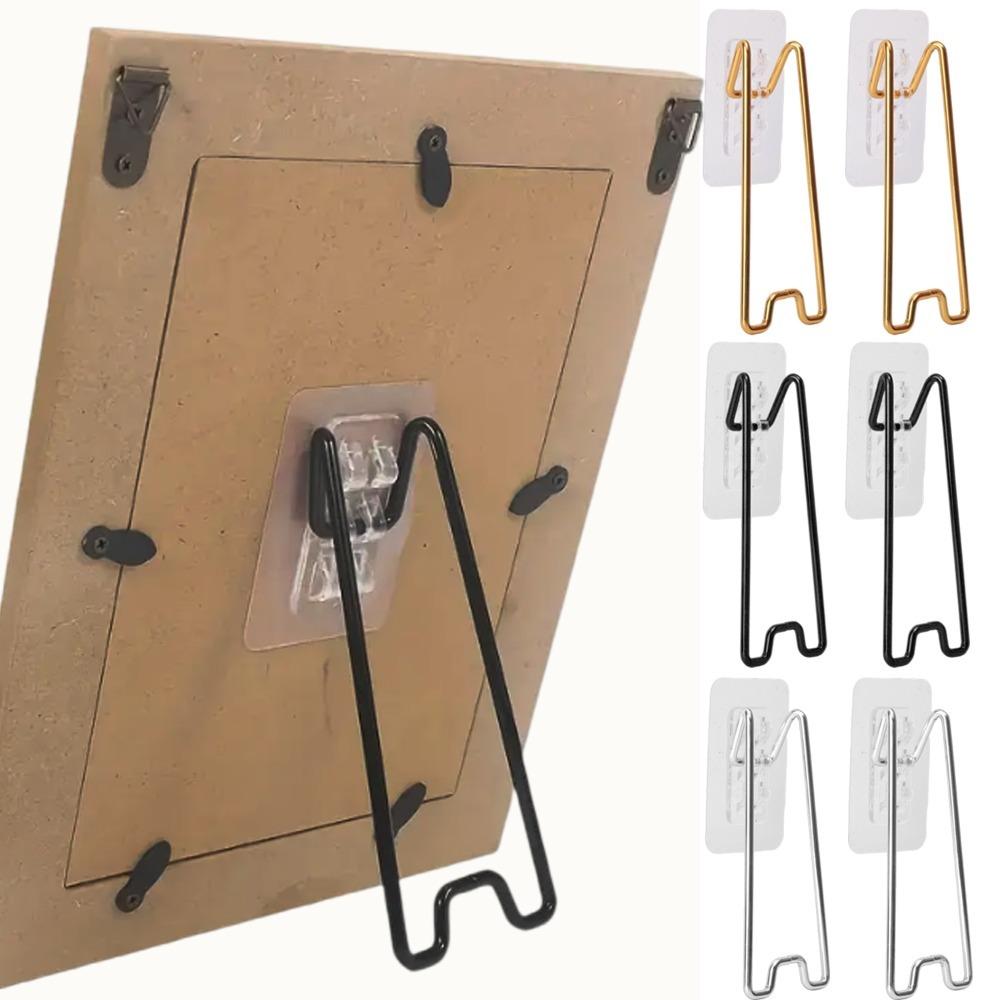 1-10Pcs Metal Adjustable Picture Bracket Office Po Frame Back Support Holders Po Display Stands Home Bedroom Desktop Craft