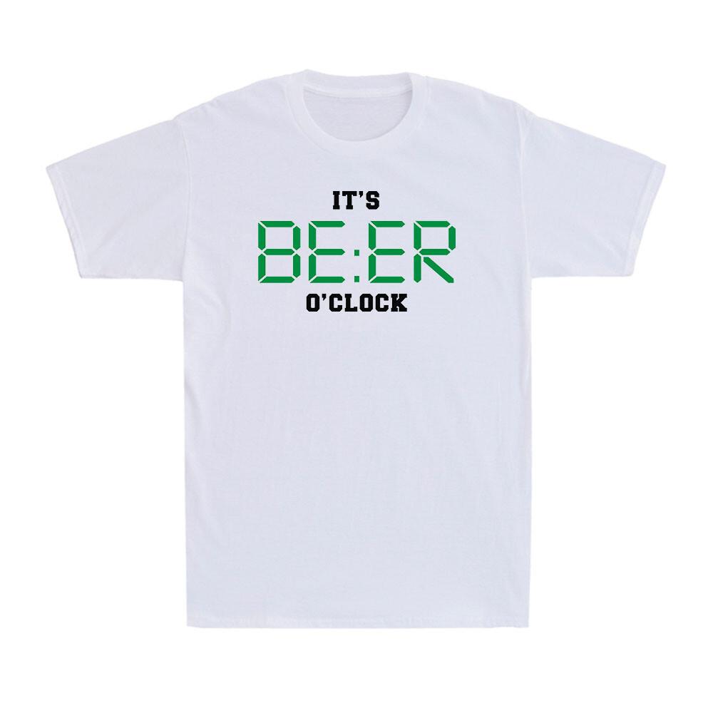 It's Beer O'Clock Drinking Pub Stag Party Ale Alcohol Funny Men's T-Shirt