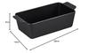 Le Creuset 23cm Matte Black Loaf Pan, Cake Pan, Bread, Terrine Pan, Cast Iron, Enamel, Gas, Induction, and Oven Safe [Official Japanese Product]