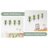 2pack Geometric Wall Mounted Plant Stylish Round Metal Hanging Planter for Modern Home Decoration