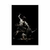 Perseus with the Head of Medusa Poster Black and White Ancient Greek God Wall Art Prints Canvas Painting Home Room Decoration