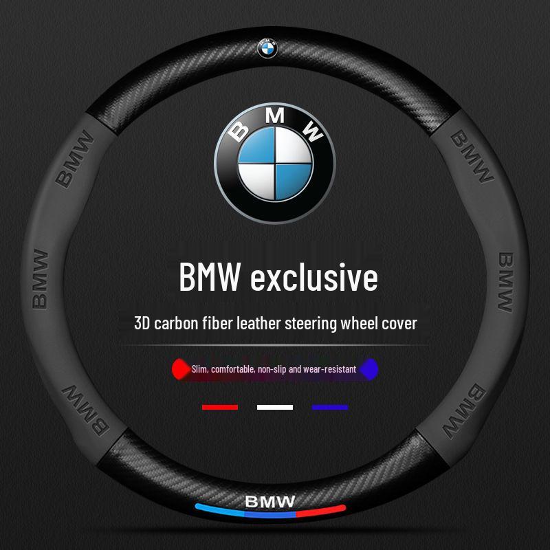 Universal Steering Wheel Cover for BMW 3, 5, 1 Series, X1, X3, X5 - Suitable for All Seasons