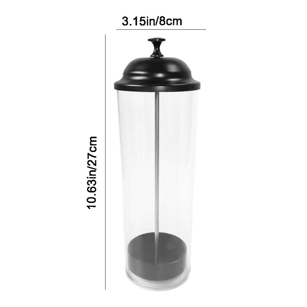 Large Capacity Drinking Straw Holder Plastic Clear Drinking Straw Dispenser with Lid Drinking Straw Organizer Dining Room