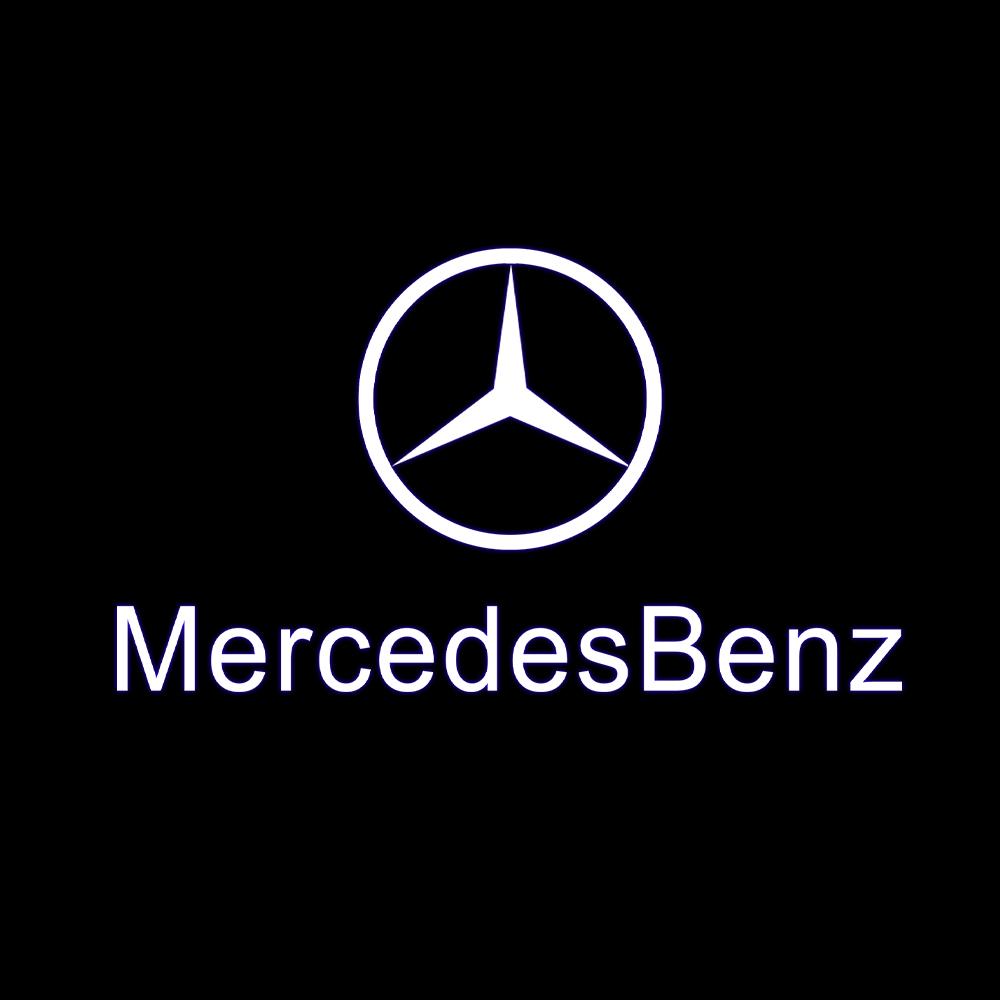 

New 80% 2pcs HD Led Welcome Light Car Door Projector Lamps For Mercedes Benz AMG S-Class W221 2005-2010 2011 2012 2013 Car Acce