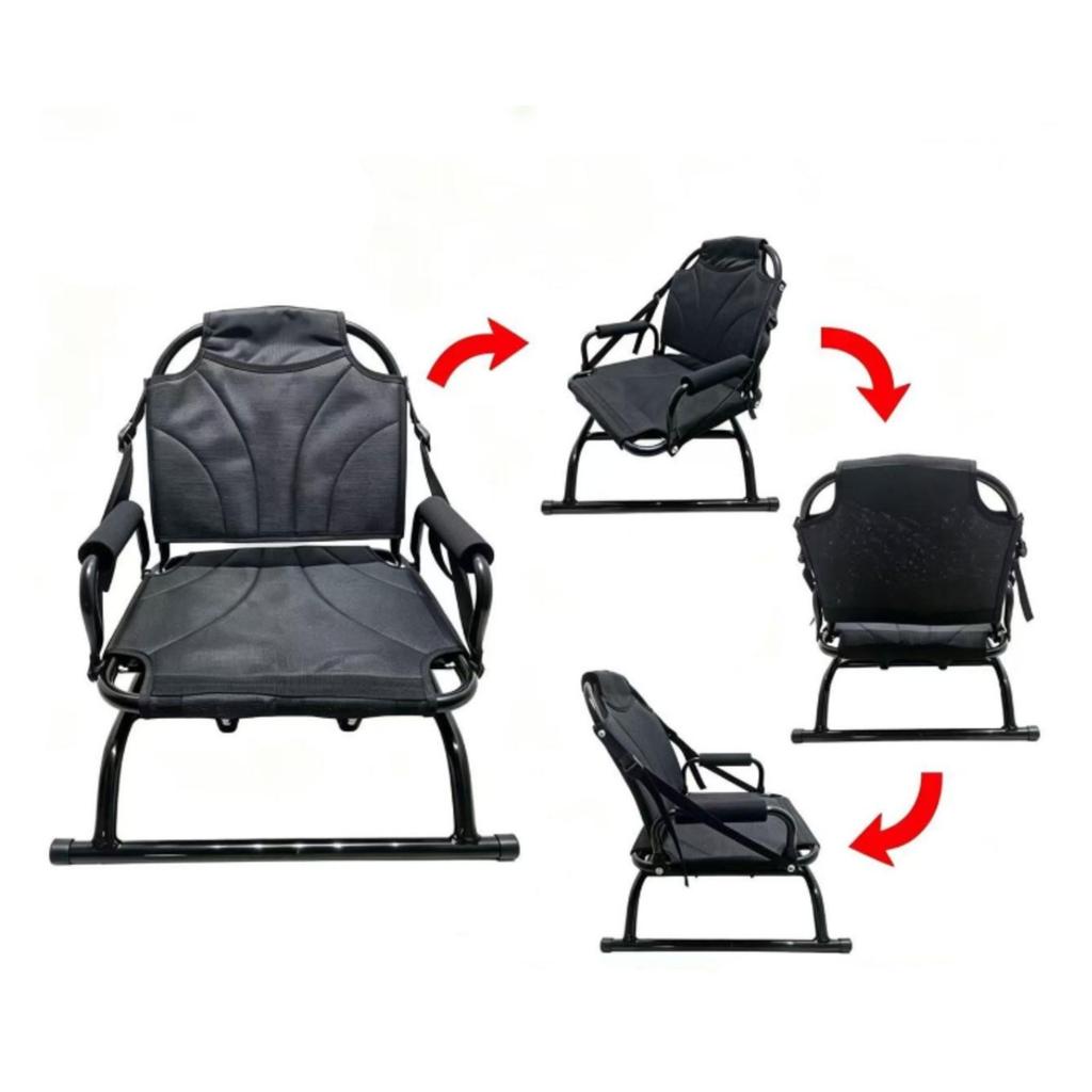 360Degree Swivel Fishing Chair Foldable Folding with Aluminum Frame Portable
