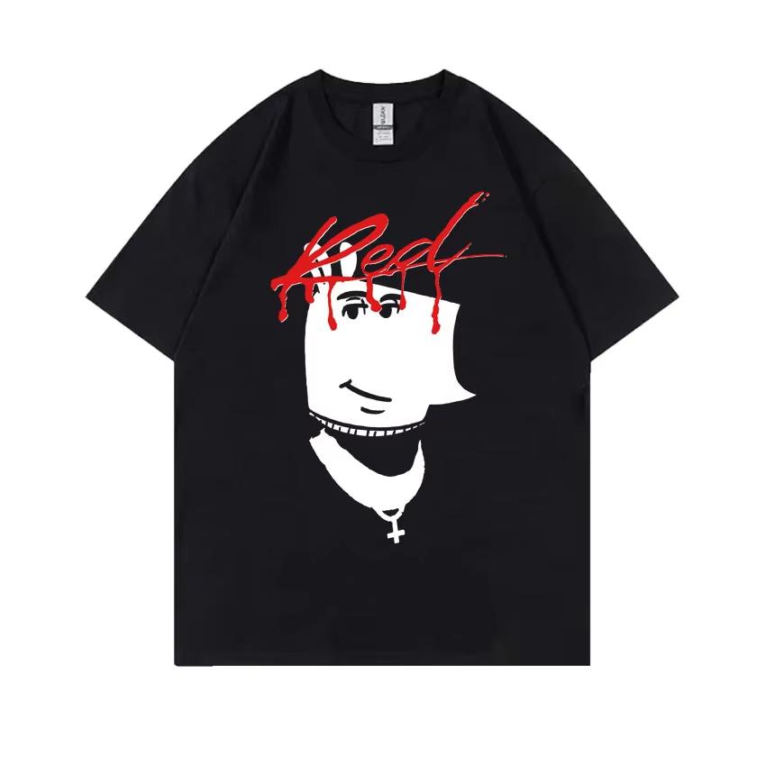 

Рэпер Playboi Carti Whole Lotta Red Спокойный Парень Смешной Мем Футболки Мужская Мода Оверсайз Футболка 100% Хлопок Короткий Рукав Фут... S разноцветный