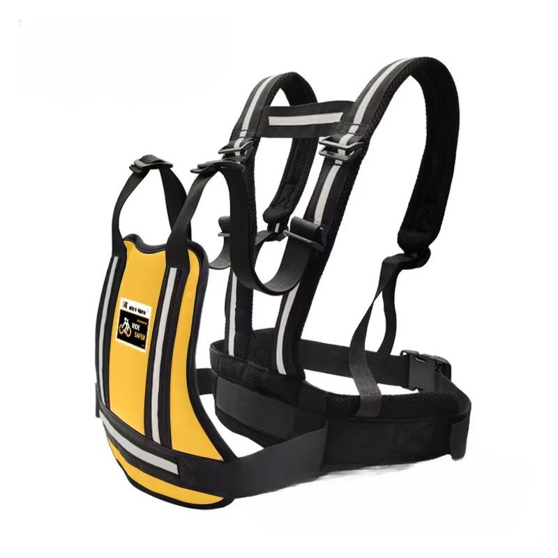 Adjustable Motorcycle Safety Belt Child Reflective Rear Seat Grab Handle Strap Harness Motorcycle Breathable Harness Anti-Drop