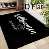 2D Flat Easy Line Heart Cottage Door Mat, Welcome Home German Warm Theme Floor Mat, Bedroom Kitchen Corridor Home Indoor Carpet, Nordic Style Absorben