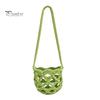 Wine Glass Lanyard Cup Holder, Crochet Sleeve, with Long Knitted Sleeve Strap Portable Crossbody Bag, for Outdoor Picnic Festival Travel Adjustable