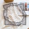 Summer Thin Silk Cotton Silk Scarf Women's 1116 Korean Version Fashion Cashew Silk Scarf Square Scarf 11 Small Silk Scarf