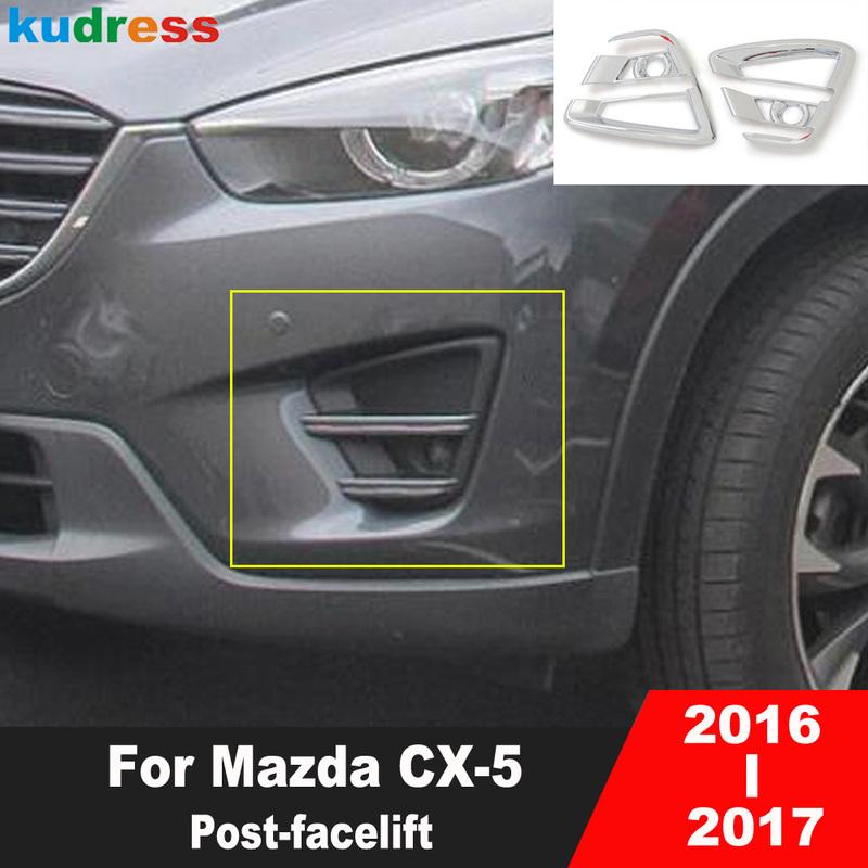 

Для Mazda CX-5 CX5 2016 2017 Після рестайлінгу Хромована Накладка Кришки Передньої Протитуманної Фари Автомобіля Молдинги Головної Протитуманної Фари Аксесуари