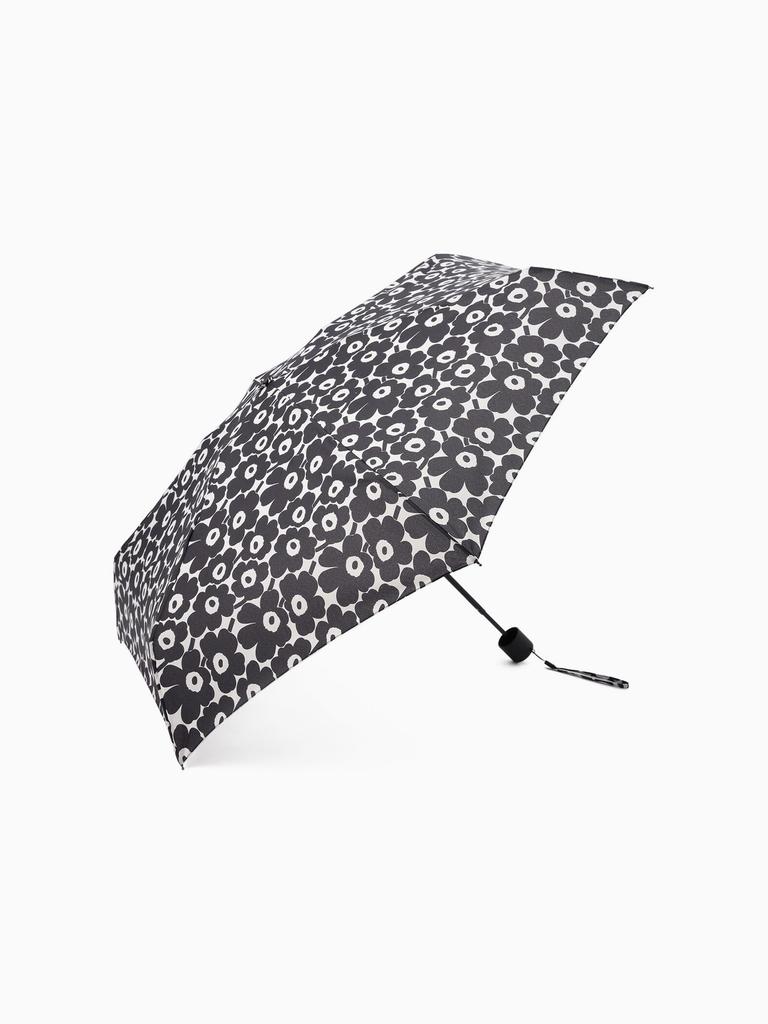 Marimekko Mini Manual Nano Unikko Folding Umbrella for Women, Size 52_1_52229291494, Black/White