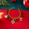 Christmas Bell Fringe Bracelets Santa Claus Socks Candy Deer Snowman Wreath Tree Gift Box Gloves Bangles For Women Men Jewelry