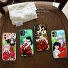 Amine I-Inuyasha Matte Transparent Phone Cover For iPhone Case 16 15 14 13 12 11 Pro Max X XS Max Plus