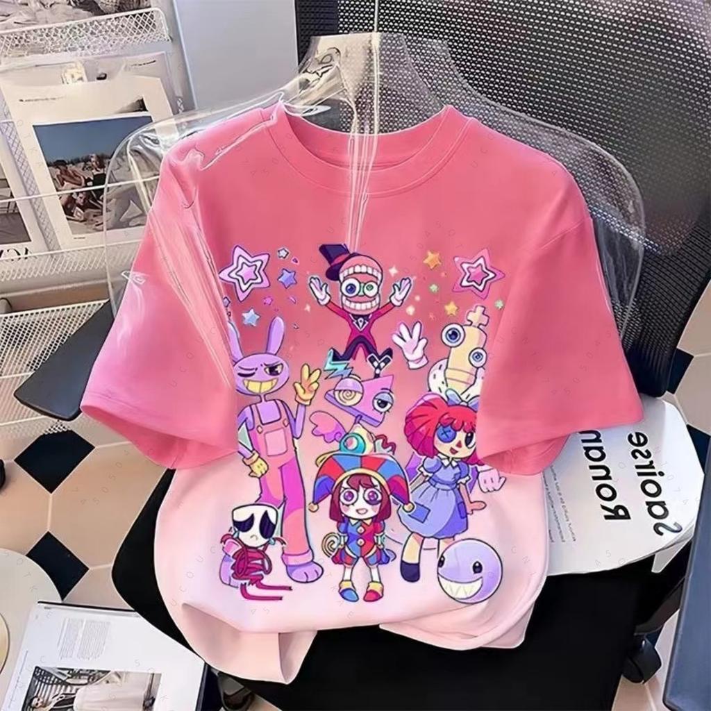 Maglietta Carina Cartoon The Amazing Digital Circus Jax 2026 Moda Estiva Unisex Manica Corta Leggera E Traspirante Top