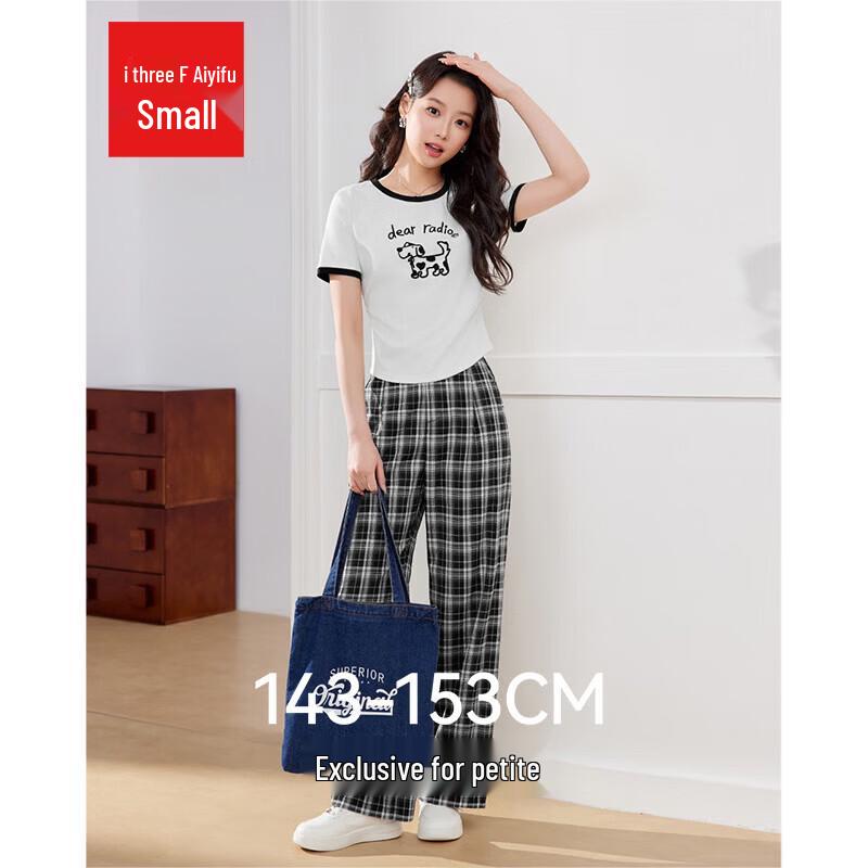 IEF 2026 Summer Petite Korean Style Casual Two-Piece Set S