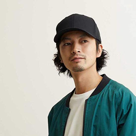 FLEXFIT Flexfit Twill Keps Hatt för Män och Kvinnor Djup Djup (Svart/Svart)