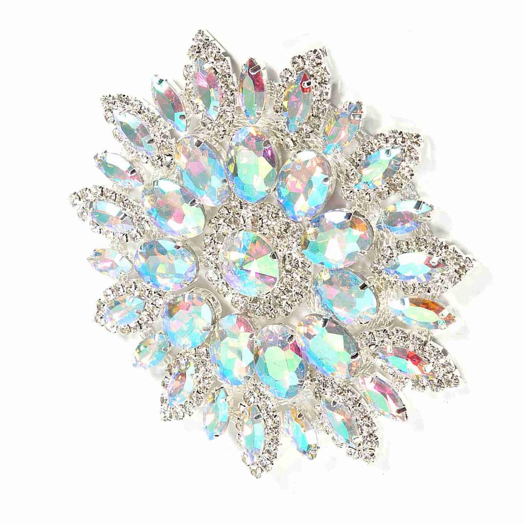 Kristallglas-Strasssteine, Dekoration, DIY-Kleidung, Schmuckzubehör(AB Farbe Silberbasis)