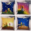 Little Prince Cushion Cover Decor France Anime Cartoon Print Pillow Case for Sofa Home Children Room Soft Plush Throw Pillowcase