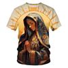 Summer Virgin Mary 3D Print T-Shirts Streetwear Men FashionCasual Oversized O-Neck Short Sleeved T Shirt Tees Tops Clothing
