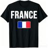 France French Flag T-Shirt Unisex Streetwear Tops Casual Cotton Women Mens Tops Camiseta Stree
