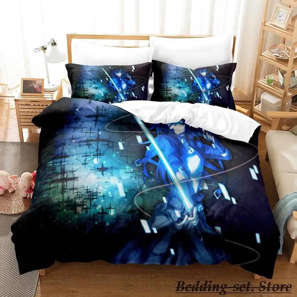 Sword Art Online II Bedding Set Single Twin Full Queen King Size Bed Set Adult Kid Bedroom Duvetcover Sets Anime Bed