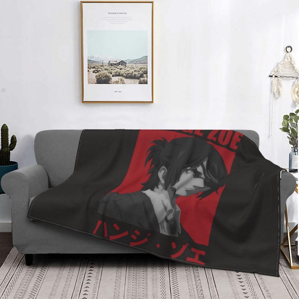 Attack On Titan AOT Hange Knitted Blanket Hange Zoe Manga Plush Throw Blanket Home Couch Printed Soft Warm Bedspread