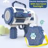 Outdoor Fun Sports Toys Automa Bubble Machine for Kids Luminescence Bubble Gun Rocket Launcher Children Soap Bubble Maker Summer